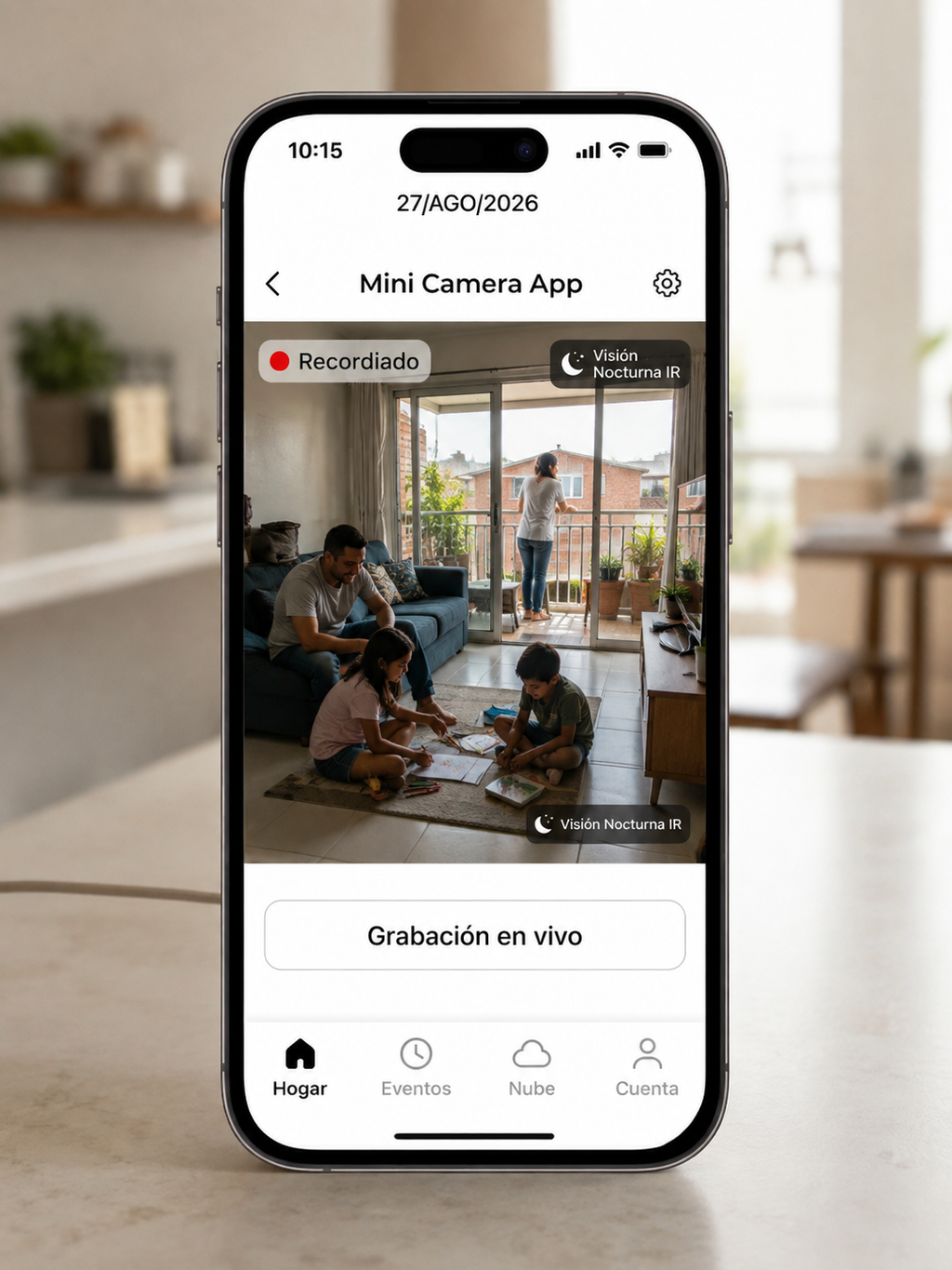 MINI CÁMARA WIFI 1080P CON ALARMA -  Supervisa lo que te importa desde tu celular con Audio y Microfono