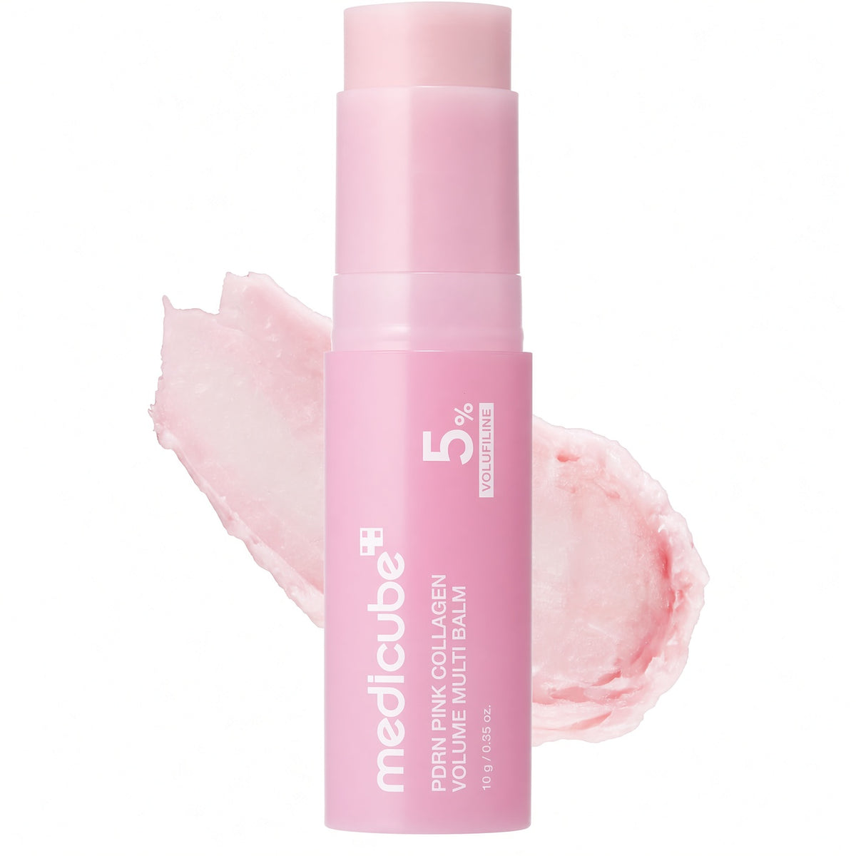 MEDICUBE PDRN - Bálsamo múltiple de colágeno rosa para volumen – Bálsamo facial y corporal | Volufiline, PDRN, NAD, colágeno