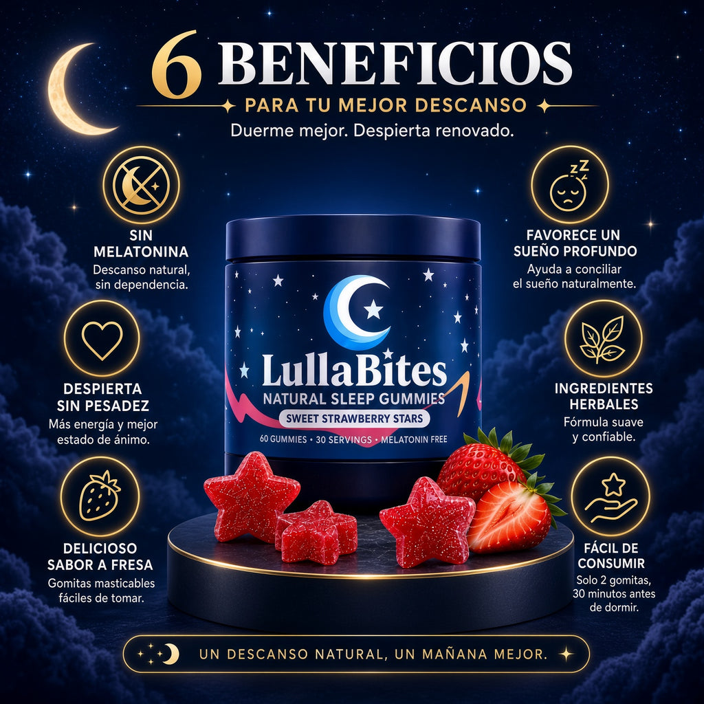 LullaBites — Gomitas que te relajan y te ayudan a dormir mejor