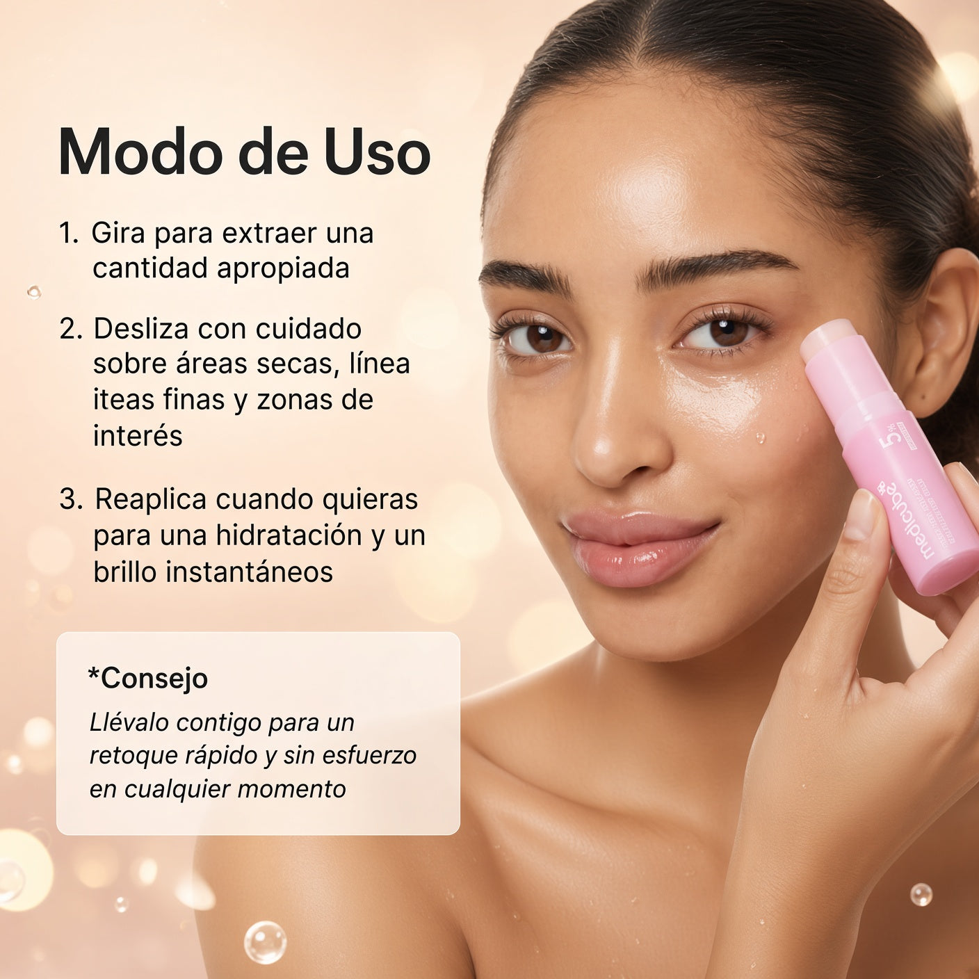 MEDICUBE PDRN - Bálsamo múltiple de colágeno rosa para volumen – Bálsamo facial y corporal | Volufiline, PDRN, NAD, colágeno